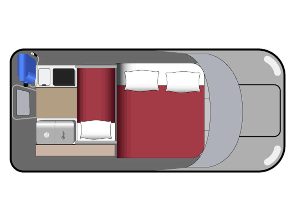 Truck Camper Scout, , floor-plans-night image number 0